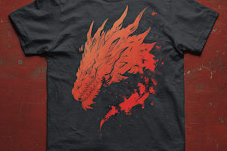 design vintage retro t shirt illustration for merch and clothing brand