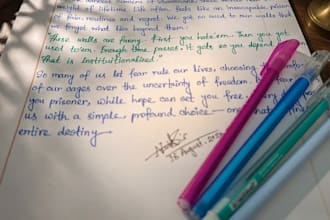 do neat and clean handwriting in english and bengali