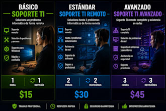 soporte técnico remoto y solución de problemas informáticos