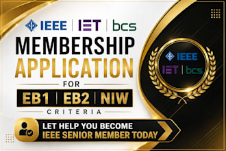 help you apply for smieee fiet fbcs to support eb1 eb2niw o1 global talent visa