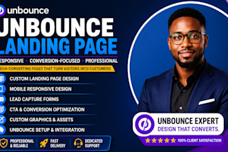create responsive unbounce landing page for your website