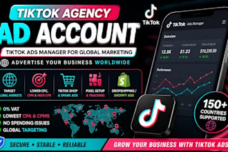 create tiktok agency ad account, tik tok ads manager