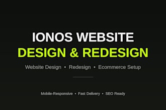 design ionos website, ionos website redesign, ionos ecommerce website, ionos SEO