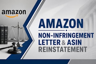 draft amazon standard non infringement letter to reinstate your asin and listing