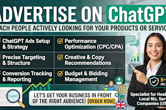 set up and manage chatgpt ads campaigns for your business