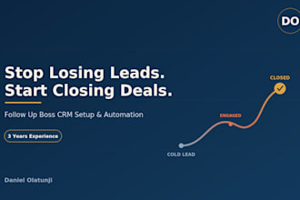 set up follow up boss CRM for lead automation