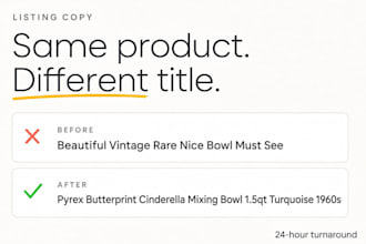 write your ebay etsy product titles and descriptions