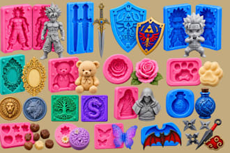 design  3d silicone mold soap mold resin mold injection mold cookie chocolate