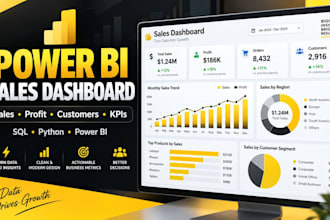 analyze your sales data in sql, python, power bi for key insights