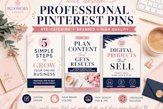 design professional pinterest pins for your business