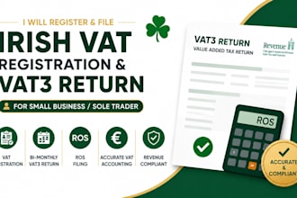 register irish vat and file bi monthly vat3 return for small business ros