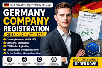 do germany company registration, gmbh, ug, vat and eori