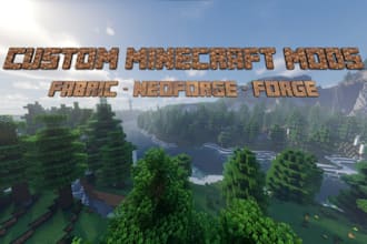 create a custom minecraft mod for fabric, forge, or neoforge