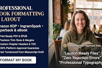 format draft amazon kdp book layout interior design paperback ebook ingramspark