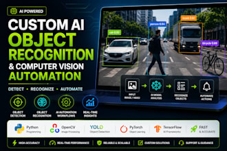 build custom ai object detection, computer vision, python automation and ocr app