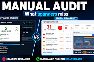 do a manual wcag accessibility audit for your website or saas