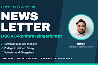 set up your gdpr compliant newsletter in brevo with double opt in
