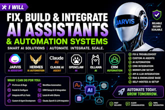 fix jarvis ai assistant hermes ai automation claude ai agent openclaw ollama CRM