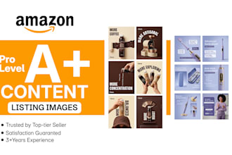 design amazon product listing images and premium a plus content