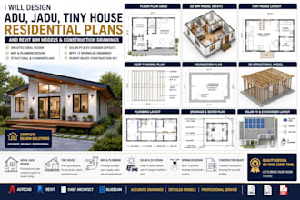 design adu jadu tiny house residential plans and revit bim models construction