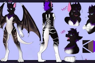 draw furry reference sheet protogen ref sheet furry ref sheet anthro character