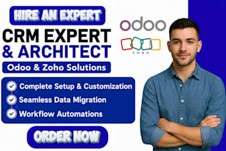 setup odoo CRM and zoho CRM customization, automation and integration
