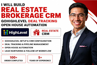 build real estate brokerage crm gohighlevel deal tracking open house automation