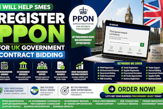 help smes register ppon for UK government contract bidding