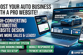 design high converting automotive website car rental dealer