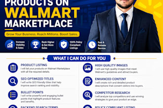 list and optimize products on walmart marketplace
