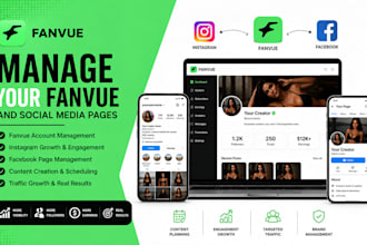 manage your fanvue and social media pages