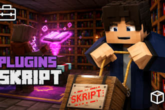 create custom minecraft skript, plugins, server scripts and blockbench models