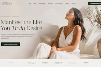 design squarespace manifestation coach website mindset coach website coaching
