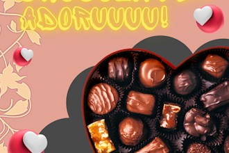 design a delicious and attractive dessert advertisement