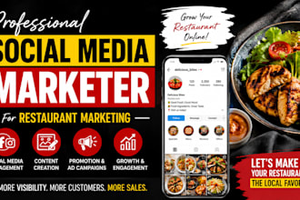 professional social media marketer for restaurant marketing services