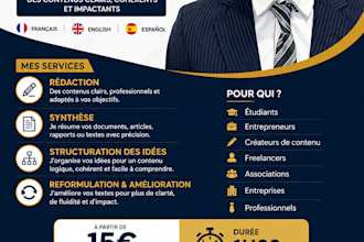 write, summarize and structure your french content