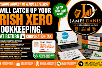 catch up your overdue irish xero and quickbooks bookkeeping and corporation tax
