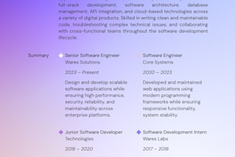 write a professional CV and resume for you