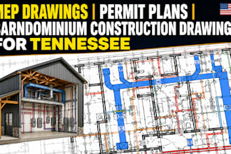 do mep drawings, permit plans barndominium constructions drawings for tennessee