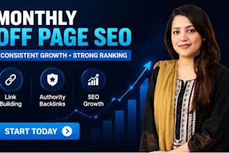 monthly off page SEO with high da authority backlinks