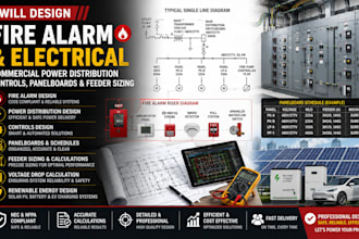 design fire alarm power distribution controls panelboards and feeder sizing