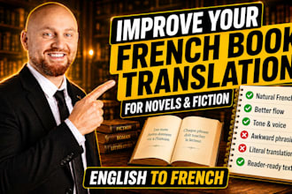 proofread and improve your french book translation