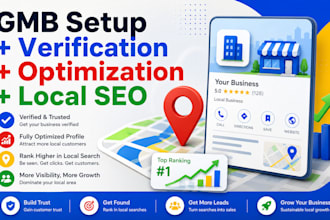 do google my business setup, gmb optimization and local SEO