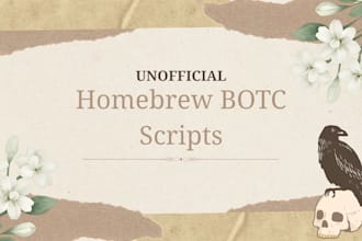 create a homebrew blood on the clocktower script