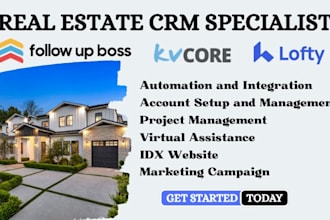 setup and customize lofty automation landing page kvcore fub idx website crm