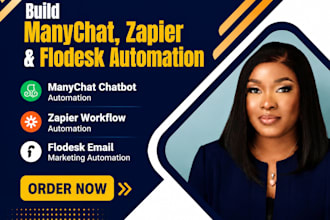 build manychat automation with zapier and flodesk email setup