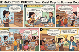 create custom comic strips for business marketing and social media storytelling