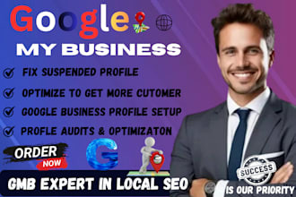 setup, optimize gmb profile listing and fix suspended gmb profile