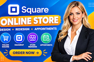 build italian square online store, squareup, square redesign, square appointment