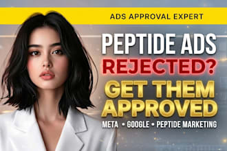 fix peptide ads compliance issues, peptide website, approve ads on google, meta